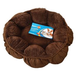 Aspen Pet Puffy Round Cat Bed (size: 18" Diameter (Assorted Colors))