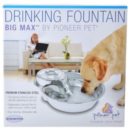 Pioneer Big Max Stainless Steel Drinking Fountain (size: 128 oz)