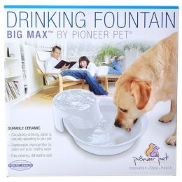 Pioneer Big Max Ceramic Drinking Fountain - White (size: 128 oz)