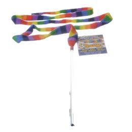 Cat Dancer Rainbow Charmer Wand Cat Toy (size: 1 Pack)