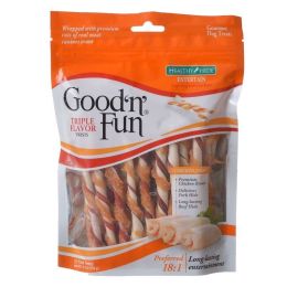 Healthy Hide Good 'n' Fun Triple-Flavor Twists - Rawhide, Pork Hide & Chicken (size: 35 Pack)
