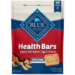 Blue Buffalo Health Bars Dog Biscuits - Baked with Bacon, Egg & Cheese (size: 16 oz)
