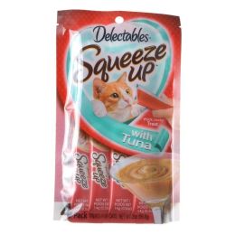 Hartz Delectables Squeeze Up Cat Treat - Tuna (size: 4 Pack - (4 x 0.5 oz Tubes))