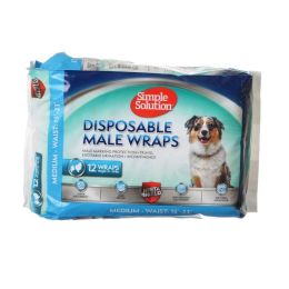 Simple Solution Disposable Male Wraps - Medium (size: 12 count)