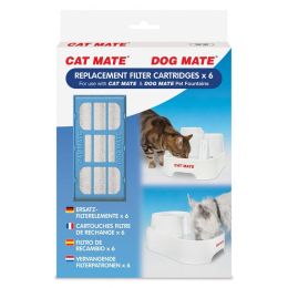 Cat Mate Replacement Filter Cartridge for Pet Fountain (size: 6 count)