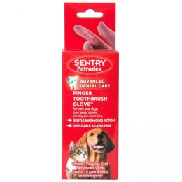 Sentry Petrodex Finger Toothbrush Glove for Cats & Dogs (size: 5 count)
