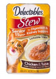 Hartz Delectables Stew Senior Cat Treats - Chicken & Tuna (size: 1.4 oz)