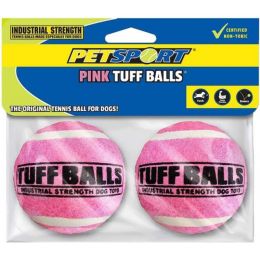 Petsport Tuff Ball Dog Toy Pink (size: 2 count)