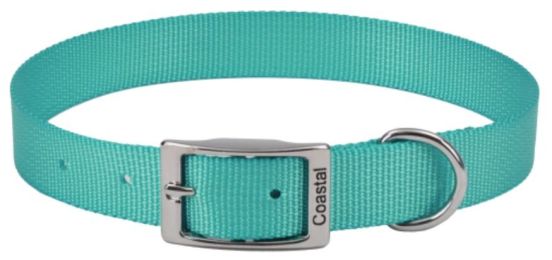 Coastal Pet Single-ply Dog Collar Teal (size: 12"L x 5/8"W)