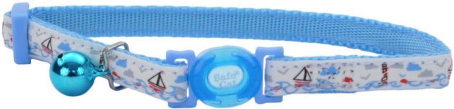 Coastal Pet Safe Cat Glow in the Dark Adjustable Collar Boat (size: 12"L x 3/8"W)