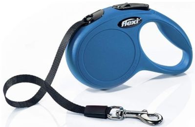 Flexi Classic Blue Retractable Dog Leash (size: X-Small 10' Long)