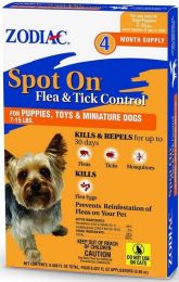 Zodiac Flea and Tick Control Drops (size: 4 count)