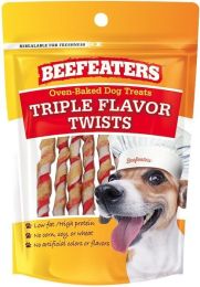 Beefeaters Oven Baked Triple Flavor Twists Dog Treat (size: 1.41 oz)