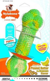 Nylabone Puppy Peanut Butter & Banna Double Action Chew - Wolf (size: 1 Count)