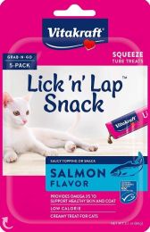 VitaKraft Lick N Lap Snack Salmon Cat Treat (size: 5 count)