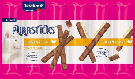 Vitakraft PurrSticks Chicken Treats for Cats (size: 6 count)