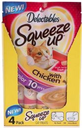 Hartz Delectables Senior Squeeze Up Lickable Cat Treat - Chicken (size: 4 count)