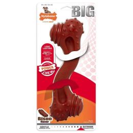 Nylabone Power Chew Monster Bone Dog Chew Toy Bison Flavor (size: 1 Count)