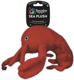 Spunky Pup Sea Plush Lobster Dog Toy (size: Medium - 1 count)