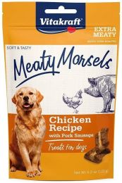 Vitakraft Meaty Morsels Mini Chicken Recipe with Pork Sausage Dog Treat (size: 4.2 oz)