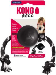 KONG Extreme Ball Dog Chew Toy With Rope Large (size: 1 Count)