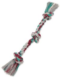 Mammoth Cottonblend Color 3 Flossing Rope Dog Toy (size: 1 Count)