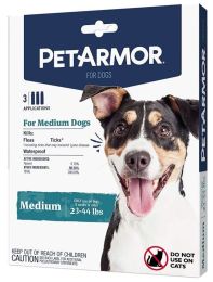 PetArmor Flea and Tick Treatment for Medium Dogs (23-44 Pounds) (size: 3 count)