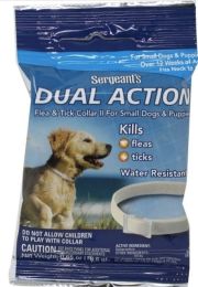 Sergeants Dual Action Flea and Tick Collar II for Small Dogs and Puppies Neck Size 15" (size: 1 Count)