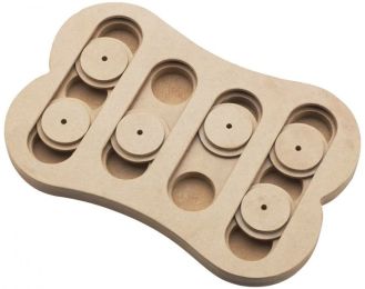 Spot Seek-A-Treat Shuffle Bone Interactive Dog Treat and Toy Puzzle (size: 1 Count)