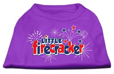 Little Firecracker Screen Print Shirts (Color: Purple, size: XS)