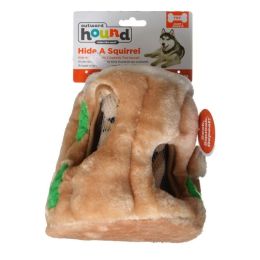 Plush Puppies Plush Hide-A-Squirrel Dog Toy (size: Large - 6.5" Diameter)