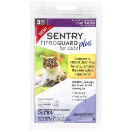 Sentry Fiproguard Plus for Cats & Kittens (size: 3 Applications - (Cats over 1.5 lbs))