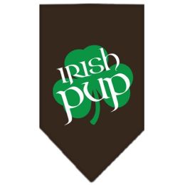 Irish Pup Screen Print Bandana (Color: Cocoa, size: small)
