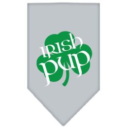 Irish Pup Screen Print Bandana (Color: Grey, size: small)