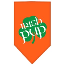 Irish Pup Screen Print Bandana (Color: Orange, size: small)