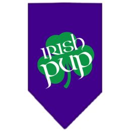 Irish Pup Screen Print Bandana (Color: Purple, size: small)