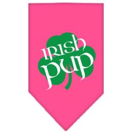 Irish Pup Screen Print Bandana (Color: Pink, size: large)