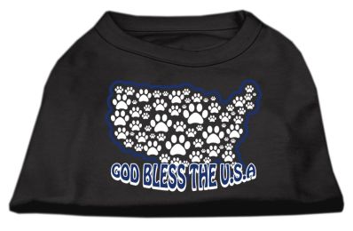 God Bless USA Screen Print Shirts (Color: Black, size: XXXL)